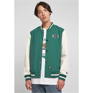 Starter Nylon College Jacket darkfreshgreen/palewhite - XL