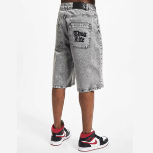 Thug Life Denim Shorts Grow grey - 36