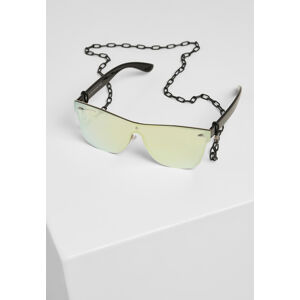 Urban Classics 103 Chain Sunglasses black/gold mirror - UNI