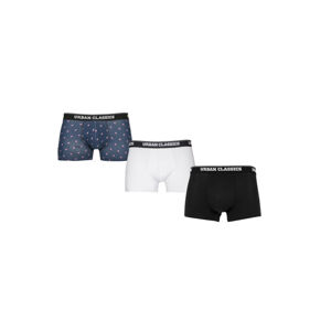 Urban Classics Boxer Shorts 3-Pack flamingo aop+wht+blk - M