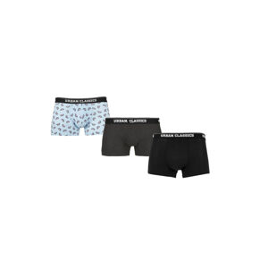 Urban Classics Boxer Shorts 3-Pack melon aop+cha+blk - 3XL