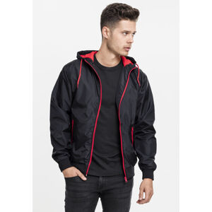 Urban Classics Contrast Windrunner blk/red - S