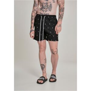 Urban Classics Embroidery Swim Shorts anchor/bottlegreen/white - 4XL