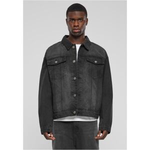 Urban Classics Heavy Ounce Boxy Denim Jacket black washed - L