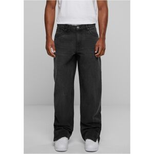 Urban Classics Heavy Ounce Straight Fit Zipped Jeans black washed - 28