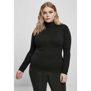 Urban Classics Ladies Basic Turtleneck Sweater black - XS