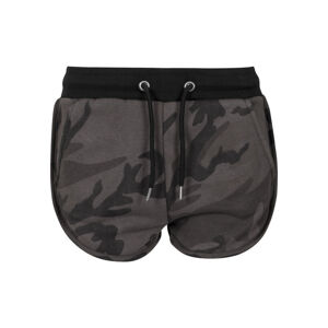 Urban Classics Ladies Camo Hotpants dark camo/blk - XS