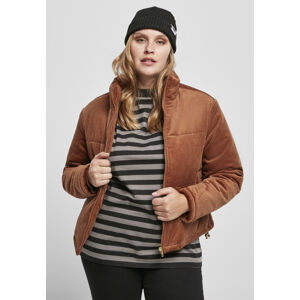 Urban Classics Ladies Corduroy Puffer Jacket toffee - XS
