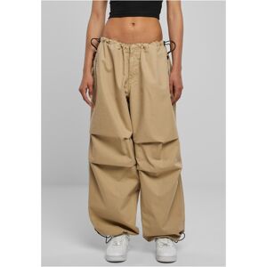 Urban Classics Ladies Cotton Parachute Pants wetsand - 3XL