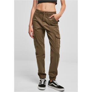 Urban Classics Ladies Cotton Twill Utility Pants olive - 28