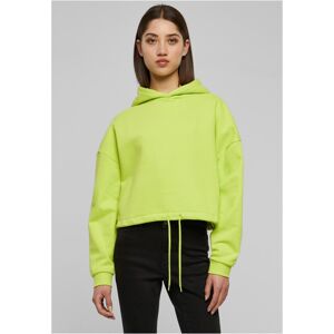 Urban Classics Ladies Cropped Oversized Hoodie frozenyellow - L