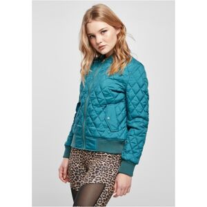 Urban Classics Ladies Diamond Quilt Nylon Jacket jasper - XS