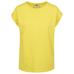 Urban Classics Ladies Extended Shoulder Tee brightyellow - L