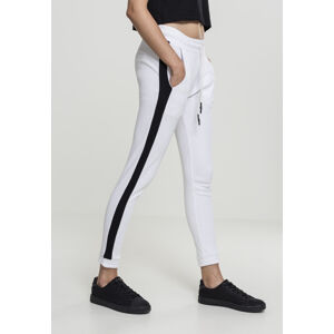Urban Classics Ladies Interlock Joggpants white/black - M