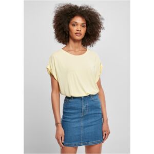 Urban Classics Ladies Modal Extended Shoulder Tee softyellow - S
