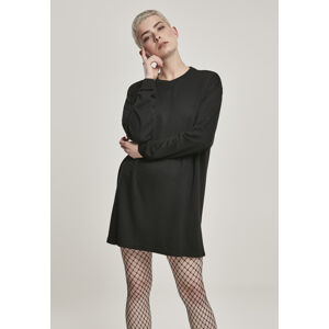 Urban Classics Ladies Modal Terry Crew Dress black - XS