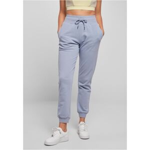 Urban Classics Ladies Organic High Waist Sweat Pants violablue - L