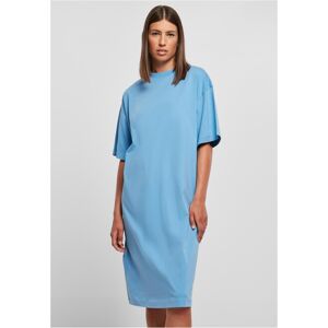 Urban Classics Ladies Organic Long Oversized Tee Dress horizonblue - XL