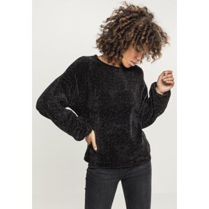 Urban Classics Ladies Oversize Chenille Sweater black - 4XL
