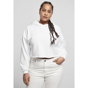 Urban Classics Ladies Oversized Cropped Hoody white - XXL