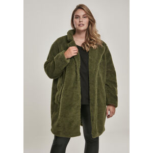 Urban Classics Ladies Oversized Sherpa Coat olive - S