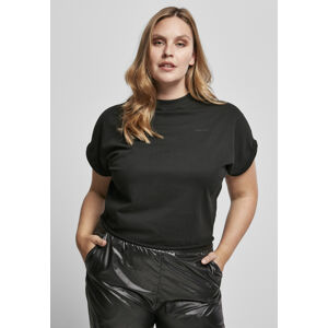 Urban Classics Ladies Short Oversized Cut On Sleeve Tee black - 5XL