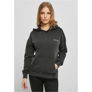 Urban Classics Ladies Small Embroidery Terry Hoody black - XS