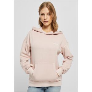 Urban Classics Ladies Small Embroidery Terry Hoody pink - XL