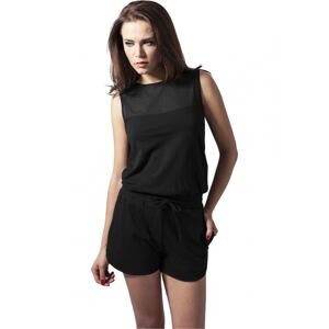 Urban Classics Ladies Tech Mesh Hot Jumpsuit black - XL