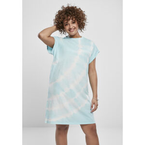 Urban Classics Ladies Tie Dye Dress aquablue - 5XL