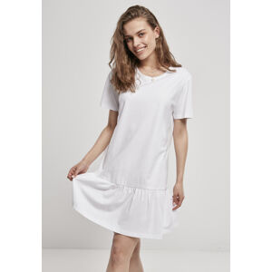 Urban Classics Ladies Valance Tee Dress white - L