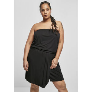 Urban Classics Ladies Viscose Short Bandeau Dress black - 3XL