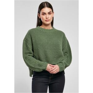 Urban Classics Ladies Wide Oversize Sweater salvia - 5XL