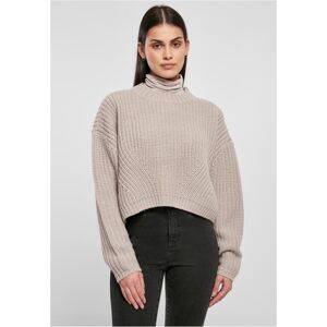 Urban Classics Ladies Wide Oversize Sweater warmgrey - 3XL
