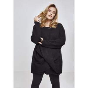 Urban Classics Ladies Wrapped Sweater black - XL