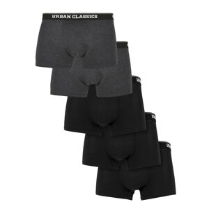 Urban Classics Men Boxer Shorts 5-Pack cha/cha/blk/blk/blk - S