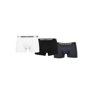 Urban Classics Organic Boxer Shorts 3-Pack white/navy/black - M