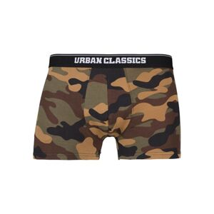 Urban Classics Organic Boxer Shorts 5-Pack wd camo+grn+blk+grey+sw camo - S