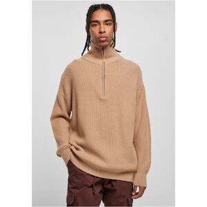 Urban Classics Oversized Knitted Troyer unionbeige - XL