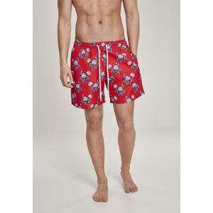 Urban Classics Pattern?Swim Shorts firered/rose - XL
