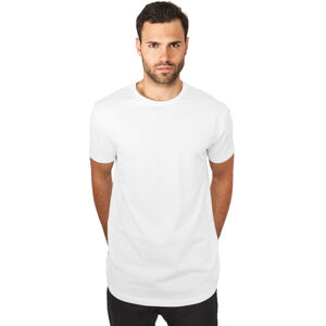 Pánske tričko Urban Classics Shaped Long Tee white - XL