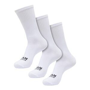 Urban Classics Simple Flat Knit Socks 3-Pack white - 47–50