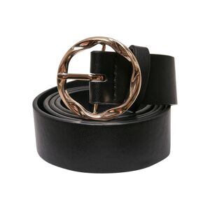 Urban Classics Small Synthetic Leather Ladies Belt black - L/XL