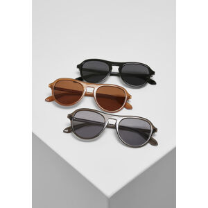 Urban Classics Sunglasses Kalimantan 3-Pack brown/grey/black - UNI