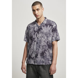 Urban Classics Tye Dye Viscose Resort Shirt dark - XXL
