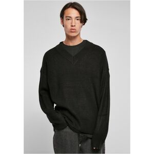 Urban Classics V-Neck Sweater black - S